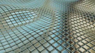 Premium Colorful Cubes Floating Gracefully Across Digital Space Illuminated by Elegant Metallic Reflection Background