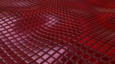 Elegant Colorful Cubes Hovering Across a Luminous Metallic Reflective Background with Premium Artistic Refinement