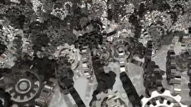 Renkler, Güzel Şablon, Kaotik Dönüşümlü Metal Vites, Arkaplan, Eşsiz Tasarım, Özel Tasarım, Şekiller, Yansıma