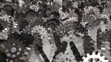 Eşsiz Tasarım, Güzel Şablon, Kaotik Dönüşümlü Metal Dişliler, Renkler, Arkaplan, Özel Tasarım, Şekiller, Yansıma