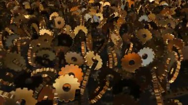 Yansıma, Güzel Şablon, Brass Vites in Chaotic Rotation, Renkler, Arkaplan, Eşsiz Tasarım, Özel Tasarım