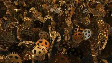 Arkaplan, Eşsiz Şablon, Brass Vites in Chaotic Rotation, Renkler, Lüks Tasarım, Özel Ayna