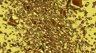 Altın Küpler, Elit Şablon, Renkler, Hareket Arkaplanı, Eşsiz Tasarım, Özel Döndürme