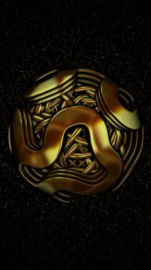 Yansıma, Elit Şablon, Altın Şekiller, Sinema Arkaplanı, Eşsiz Tasarım, Parçacıklar, Şekiller, Dönüşüm