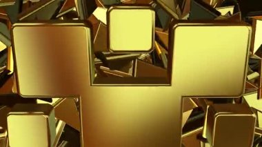 Keskin Parçalar, Eşsiz Şablon, Altın Rakamlar, Döngülü Arkaplan, Lüks Tasarım, Özel Tasarım, Şekiller, Dönüşüm