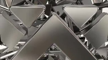 Keskin Parçalar, Zarif Şablon, Gümüş Şekiller, Döngülü Arkaplan, Eşsiz Tasarım, Özel Şekiller, Dönüşüm