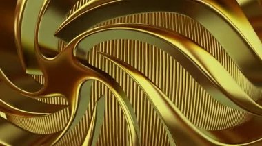 Özel, Eşsiz Şablon, Altın Rakamlar, Yansıma, Döngülü Arkaplan, Lüks Tasarım, Döndürme