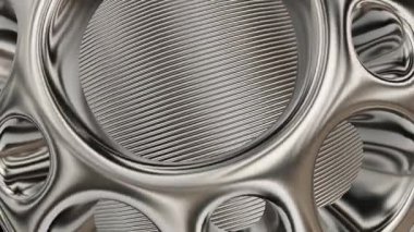 Döngülü Arkaplan, Zarif Şablon, Gümüş Şekiller, Yansıma, Eşsiz Tasarım, Özel Tasarım, Döndürme