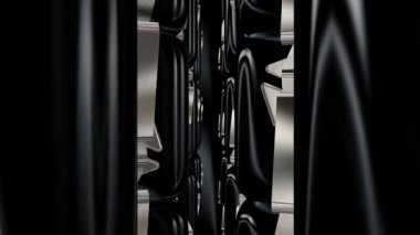 Siyah ve Gümüş Rakamlar, Zarif Şablon, İş Geçmişi, Eşsiz Tasarım, Yansıma, Özel Tasarım