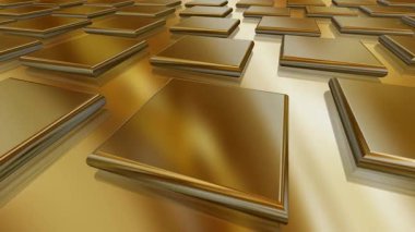 Altın Yuvarlak Tabaklar, İş Geçmişi, Zarif Şablon, Özel, Renkler, Yansıma