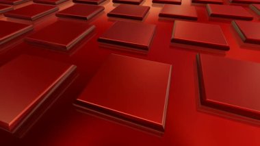 Kırmızı Yuvarlak Tabaklar, İş Arkaplanı, Zarif Şablon, Özel, Renkler, Yansıma