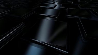 Siyah Yuvarlak Tabaklar, İş Geçmişi, Zarif Şablon, Özel, Renkler, Yansıma