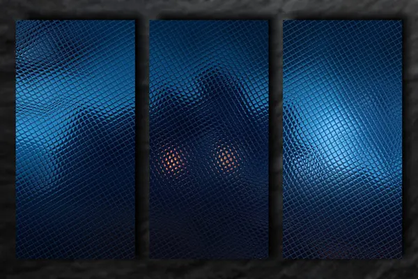 Terk edilmiş, cam kiremitlerden yapılmış bir evde dehşet verici bir manzara.