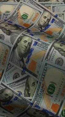 Prime Cash Waves of 100 Dollar Bills Rolling across a Premium Background Capturing Money Finance and Investment Clarity