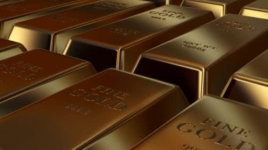 Altın Çubuklar Üzerinde Hareket, Zarif Arkaplan, Kıymetli Metaller, Finans, Sermaye, Banka Bulyonları