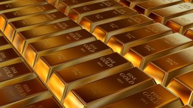 Exclusive Golden Bars in Motion Showcasing Finance and Capital With Precious Metals on a Premium Elegant Business Background