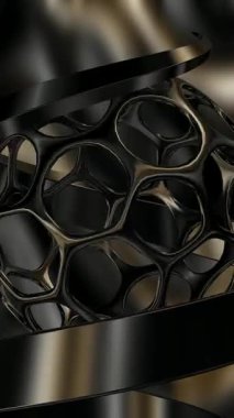 Kahverengi Şekiller, Dikey Arkaplan, Seçkin Şablon, Yansıma, Renkler