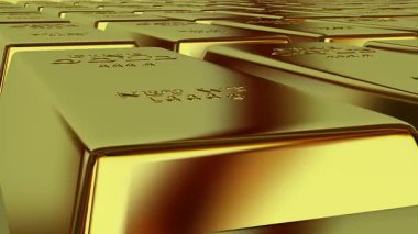 Unique Flow of Golden Bullions Presenting Finance and Capital Brilliance Within an Exclusive Precious Metals Elegant Design