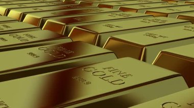 Unique Golden Bullions Flow Displaying Finance and Capital Energy With Precious Metals in an Exclusive Premium Background