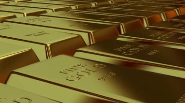 Elegant Movement of Golden Bars Symbolizing Finance and Capital Authority With Business Brilliance on a Premium Precious Metals Scene