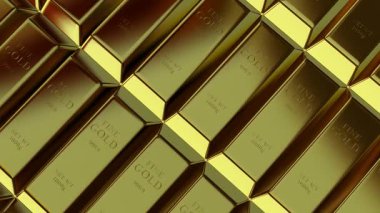 Exclusive Flow Over Golden Bars Expressing Finance and Capital Refinement With Unique Business on a Precious Metals Background