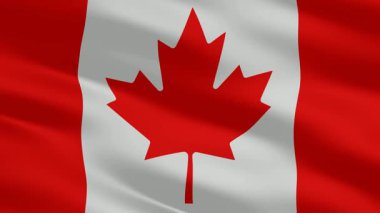 The flag of Canada ripples smoothly in the waves, paired with a luxurious background of refined premium exclusivity