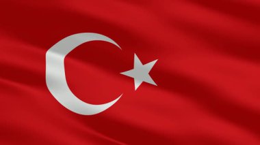 The flag of Turkey moves with proud energy, enhanced by a refined premium background designed with unique artistry
