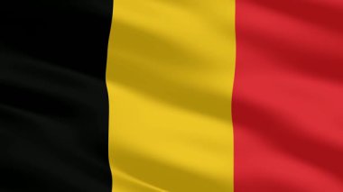 The flag of Belgium moves with vibrant color, enhanced by a refined exclusive background of premium elegant quality