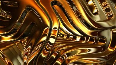 Unique Figures Spinning with Multicolored Metallic Glow Shape a Luxury Premium Background of Elegant Reflection and Exclusive Design