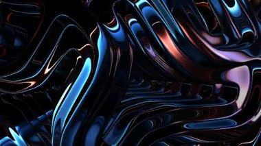 Elegant Figures Rotating with Sparkling Multicolored Metallic Glow Provide an Exclusive Luxury Background with Premium Reflection and Style