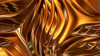 Premium Figures Turning in Multicolored Metallic Shine Deliver an Elegant Exclusive Background Filled with Reflection and Luxury Style