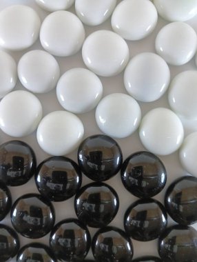 Doğal Beyaz ve Siyah Renkler, Taşlar, Mermer Çakıl, Yuvarlak Fraksiyon, Zarif Arkaplan, Dekor