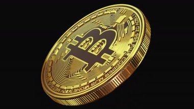 Kusursuz sonsuz dönüşümlü mükemmel altın bitcoin, engelleme zinciri, kripto finans ve premium ticari medya projeleri için alfa şeffaflık döngüsü