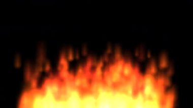 Keskin parlak dokuları ve yoğun ısı enerjisi olan agresif alevler, şeffaf alfa kanal arka planında açıkça izole edilmiş.