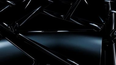 Siyah figürler arasında zarif hareketlerle soyut sinematik sanat eserleri, eşsiz geometrik tasarımlar oluşturarak, özel bir özel fon oluşturur.