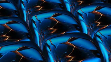 Elegant Techno Cubes Rotation with Exclusive Premium Metallic Reflection and Unique Background in Futuristic Template Structure