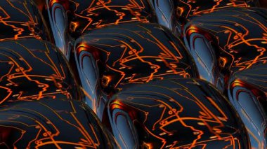 Exclusive Elegant Techno Cubes Rotation Highlighted by Premium Metallic Reflection with Unique Background in Futuristic Template