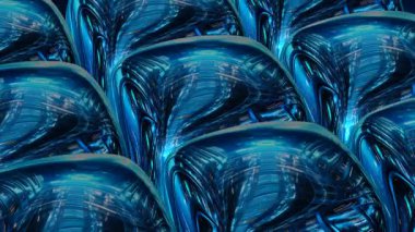 Premium Futuristic Template Featuring Elegant Techno Cubes Rotation, Exclusive Metallic Reflection and Unique Background Style