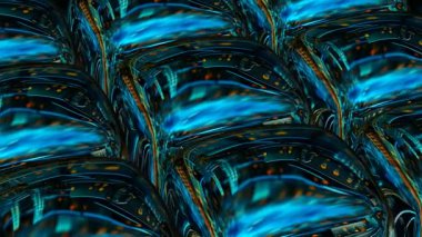 Elegant Techno Cubes Rotation with Premium Metallic Reflection and Exclusive Futuristic Background in Unique Template Design