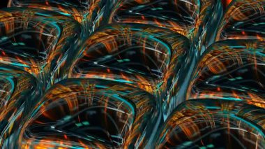 Unique Exclusive Techno Cubes Rotation with Elegant Metallic Reflection in Premium Background for Futuristic Template Composition