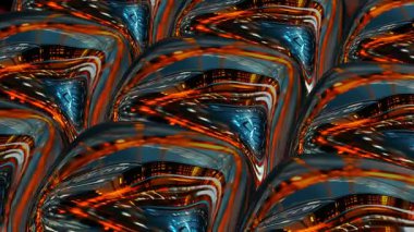 Elegant Unique Techno Cubes Rotation with Premium Metallic Reflection, Exclusive Background and Futuristic Template Design