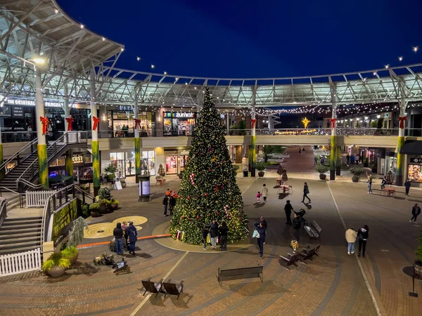 Redmond Usa Aralık 2022 Redmond Alışveriş Bölgesinde Geniş Bir Noel — Stok fotoğraf