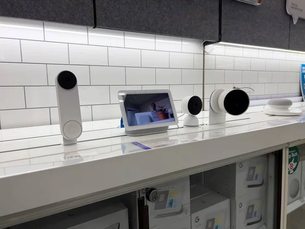Lynnwood, WA USA - circa December 2022: Close up view of security cameras for sale inside a Target retail store.