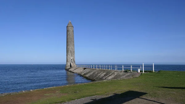 Chaine Memorial Tower Giants Pencil Larne Harbour Antrim Irlanda Del — Foto de Stock