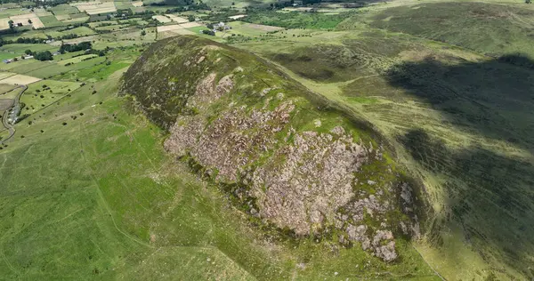 Letecký Pohled Slemish Mountain County Antrim Severní Irsko Slemish Hill Stock Fotografie