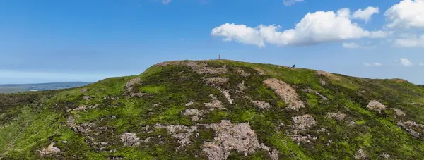 Вид Повітря Кельтський Хрест Вершині Графства Слем Гірського Округу Антрім Ліцензійні Стокові Фото