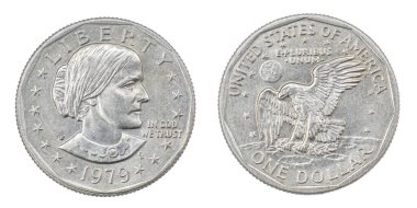 1979 P FG Susan B. Anthony Dollar önde ve arkada. 79-81 ve 99 yıllarında üretilen bir kadın için ilk ABD sikkesi dağıtılıyor. Kadın hakları savunucusu Susan B. Anthony. Kadın Hakları tartışmaları için mükemmel.