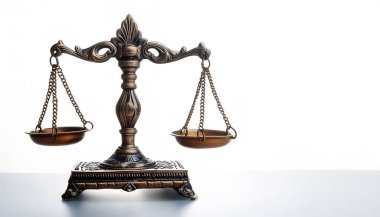 Astrolojik burç işareti konsepti. Terazi burcu, 22 Eylül - 23 Ekim tarihleri arasında beyaz arka planda izole edilmiş olan zodyak 'ın yedinci işareti.