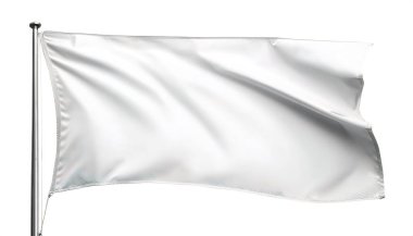 Beyaz bayrak uluslararası alanda ateşkesin ya da ateşkesin korunma işaretidir. Teslimiyet veya barışı sembolize etmek için de kullanılır. Kopya alanı ile beyaz arkaplanda izole