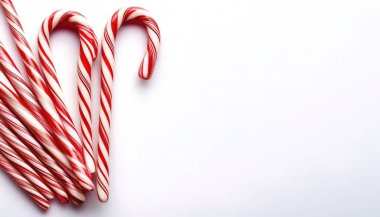 Çubuk şeker genellikle Noel zamanı ile ilişkilendirilen baston şeklinde bir çubuk şekerdir. Geleneksel olarak beyaz, kırmızı çizgili ve nane aromalı, beyaz arka planda izole edilmiş, kopyalama alanı olan